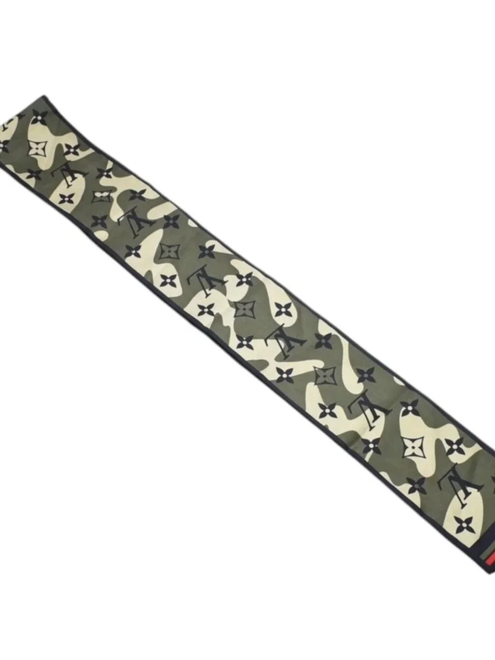 Louis Vuitton Takashi Murakami Bandeau Monogram Moflage Scarf Twilly Silk